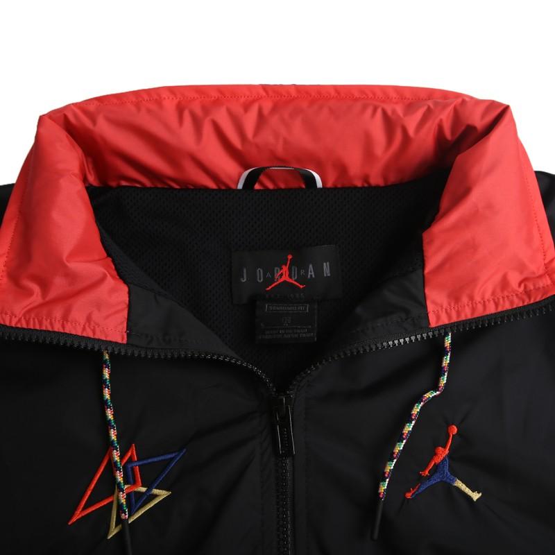 Jordan Color-Block Casual Sports Jacket Men Outerwear Blue Black Red CK9566-010