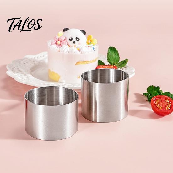 Donut Shaping Tool Stainless Steel Circle Cake Mold, 1.97" Deep Round Biscuit Pastry Ring, Egg Frying Ring Easy to Demold Baking for Donuts
