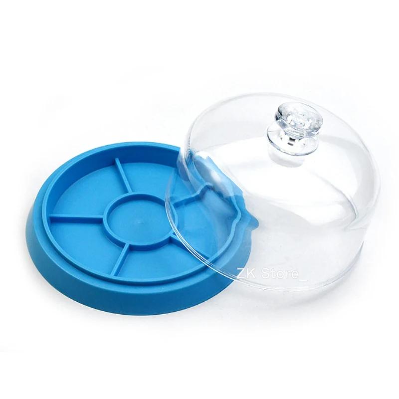 6 Slots Watch Dust Sheet Cover with Tray Watch Movement Repair Tool Spare Protector Watchmaker Repair Tools Jewelry Tools Boxes