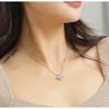 S925 Sterling Silver Živý čtyřlístek Temperament Náhrdelník Dámský japonský a korejský Mori System Jednoduchý Niche Fashion Propletený přívěsek