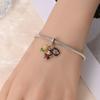 2026 Autumn Maple Leaf Owl Squirrel Charm Charm Charm Beaded DIY Jewelry Bracelet Accessories 925 Silver