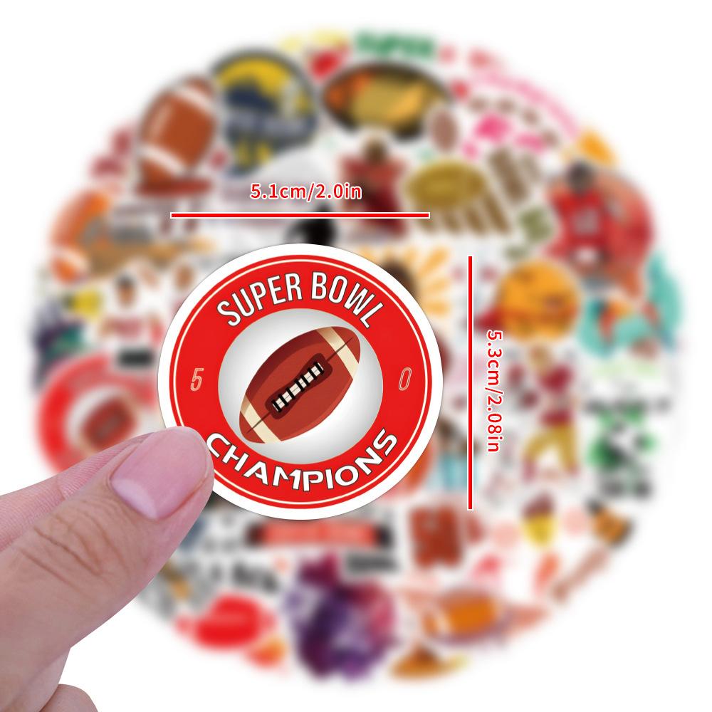 60 New SuperBowl Graffiti Stickers Decorative Notebook Guitar Personalized Waterproof Stickers