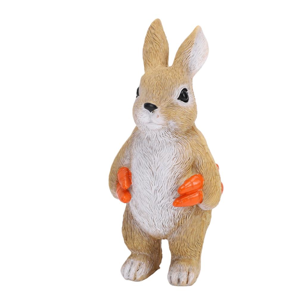 Rabbit Statue Garden Decor Resin Figurine Cute Animal Sculpture For Outdoor Ornament Patio Decor Home Desktop Gift