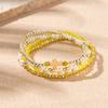 Boho Perlenarmband Instagram-inspiriert Nischenstil Farbblock-Stapelarmband-Set
