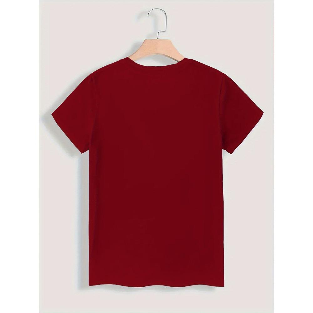 Merry Christmas, Deer Print T-shirt