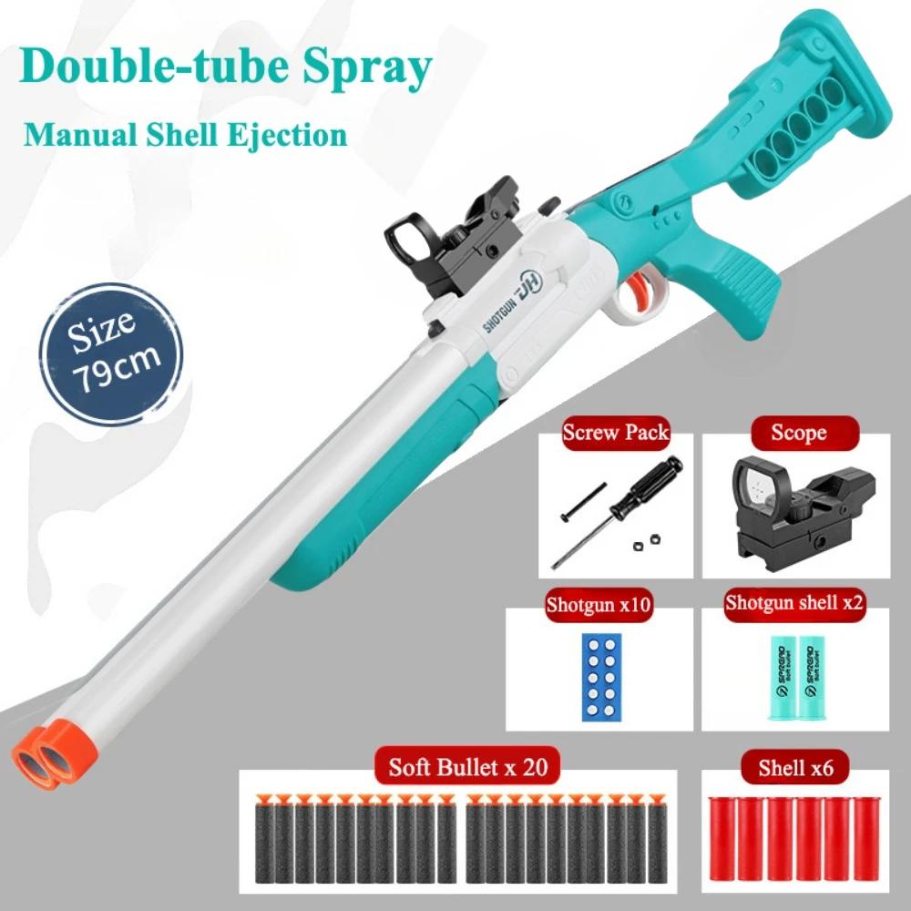 Toy Gun Models Foam Blasters Soft Bullet Sgun Empty Shell Ejecting Design Perfect for Children Indoor and Outdoor Play