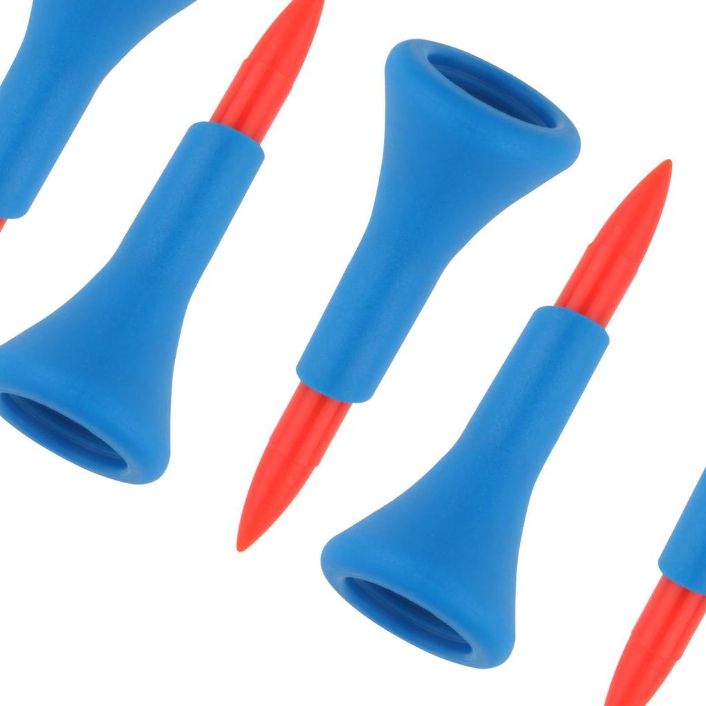 5Pcs Premium Golf Rubber Tees Almost Unbreakable 42mm Training Aid Mat 2" Heights for Range Practice Women Driving Training Gift