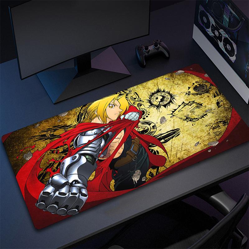 Xxl Large Anime Fullmetal Alchemist Mouse Pad 90x40 Speed Computer HD Desk Mat Cute Gaming Keyboard Mousepad Pc Gamer Complete
