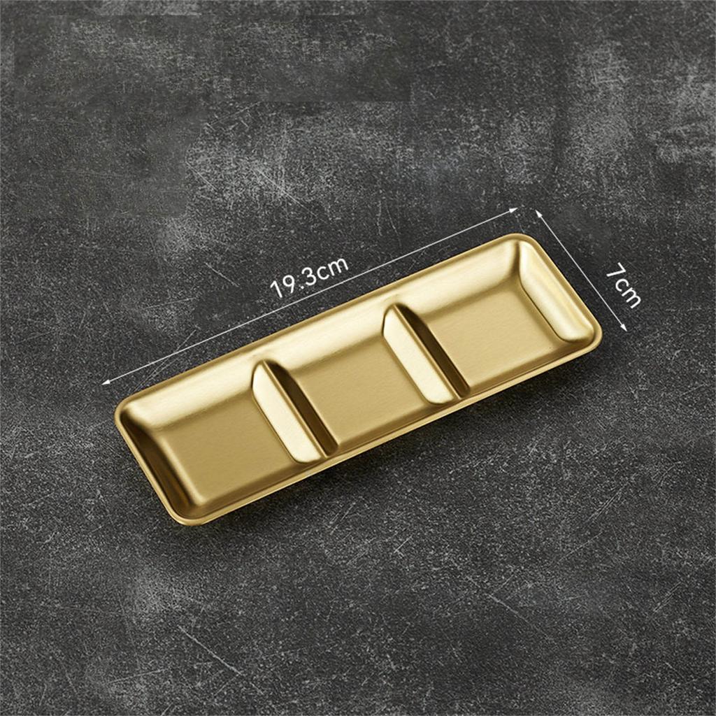 304 Stainless Steel Condiment Dish for Kitchen Dining and Restaurants Rustproof Dipping Bowl Appetizer Plate