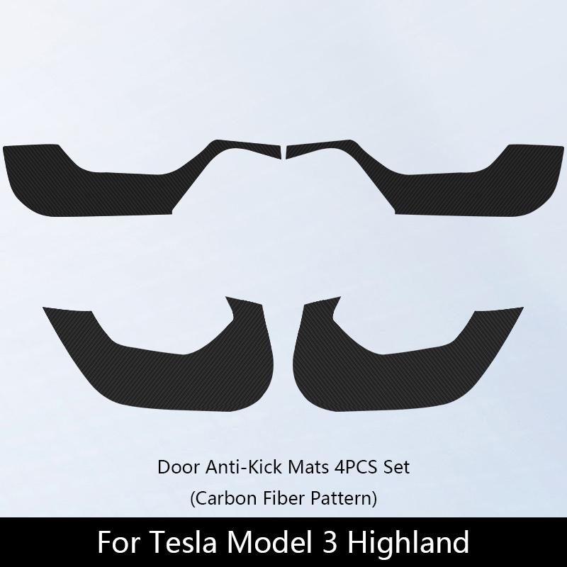 For Tesla Model Y/3 2021-2025 Door Anti-kick Sticker Model Y Juniper Soil-proof Mat Side Door Anti-scratch Protective Stickers