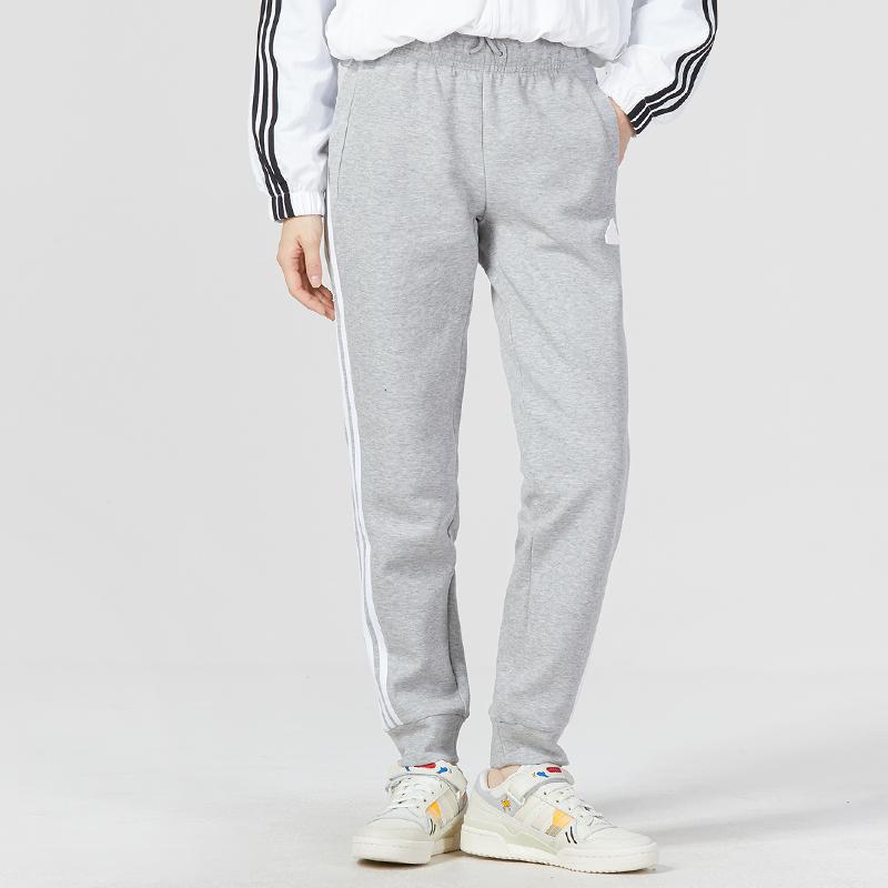 Adidas W Fi 3S Reg Pnt Classic Stripe Retro Sports Joggers Women Bottoms Gray IB8531