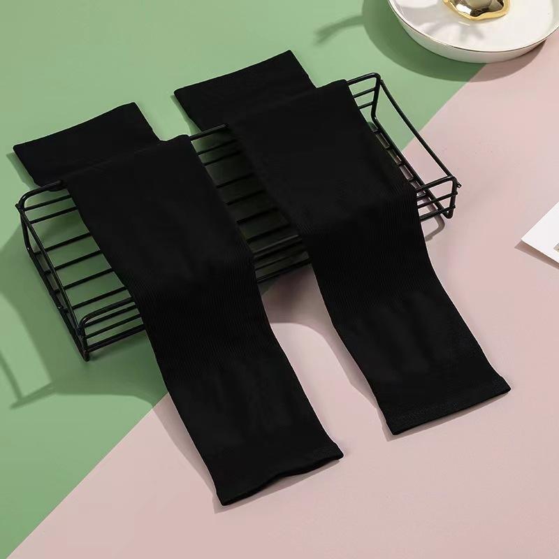 Unisex Solid Color UV Protection Arm Sleeves, Ice Silk Cooling Sleeves, Breathable Thin Summer Sun Sleeves for Cycling Running Driving Outdoor