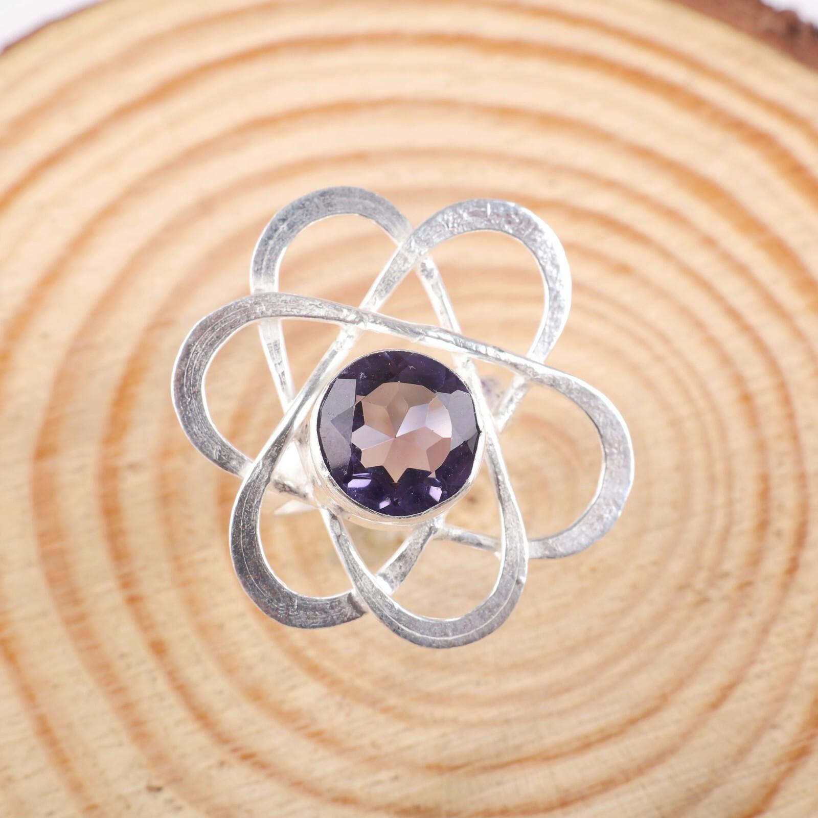 

Iolite Gemstone 925 Sterling Silver Designer Jewelry Handmade Ring Gift For Her RR-21-10 13