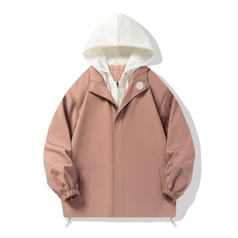 Fake Two-piece Jacket for Men Autumn and Winter Men Korean Style Slim Youth Versatile Outdoor Casual Sports Top Jacket