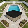 Mprehensive Protective Square Cover for Outdoor Hot Tub Shielding from Rain Sun Leaves and Animals In Conditions