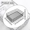 Decorative Rectangular Wire Basket for Home Storage, Ideal Garages, Laundry Rooms, And Closets.