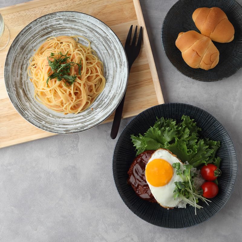 Talíř na kari EAST table Talíř na těstoviny 22 cm Sora SORA Lehké nádobí Whirlpool Vyrobeno v Japonsku Vhodné do mikrovlnné trouby Vhodné do myčky 215-019-02