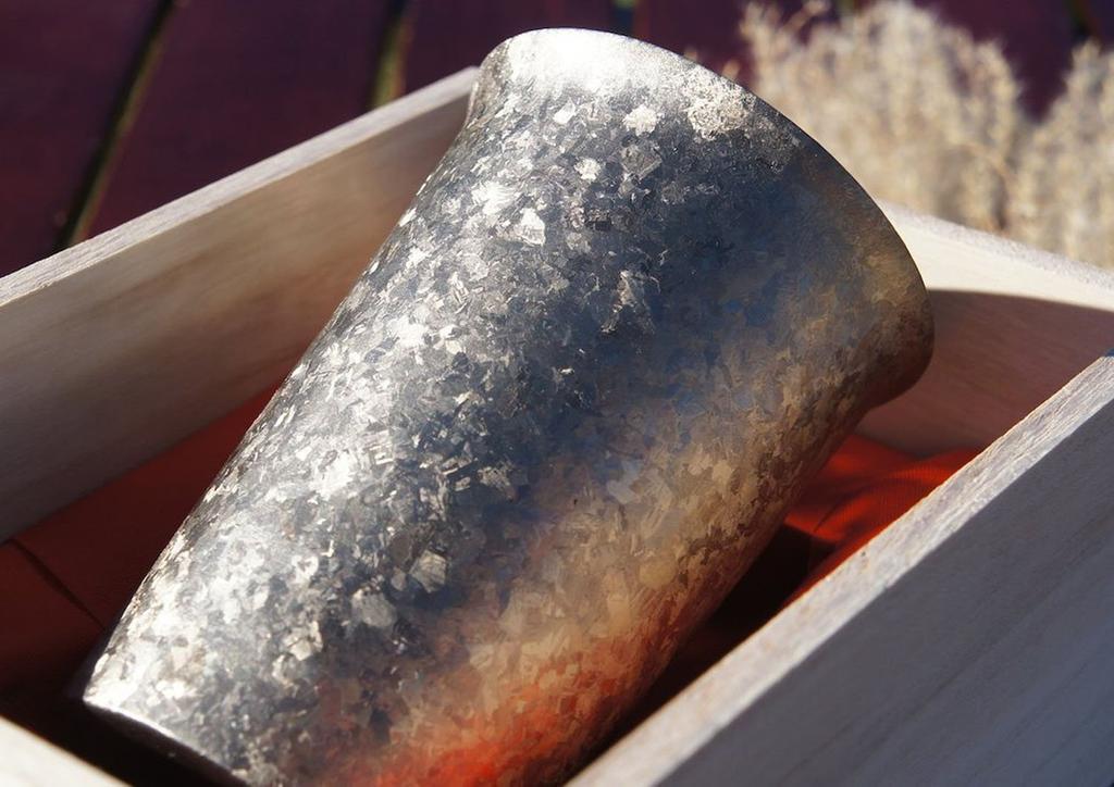 HORIE Hergestellt in der Präfektur Niigata Titan Doppelwandbecher Ofenherstellung Weite Öffnung 300cc Silber T13KMS300 Tsubame,