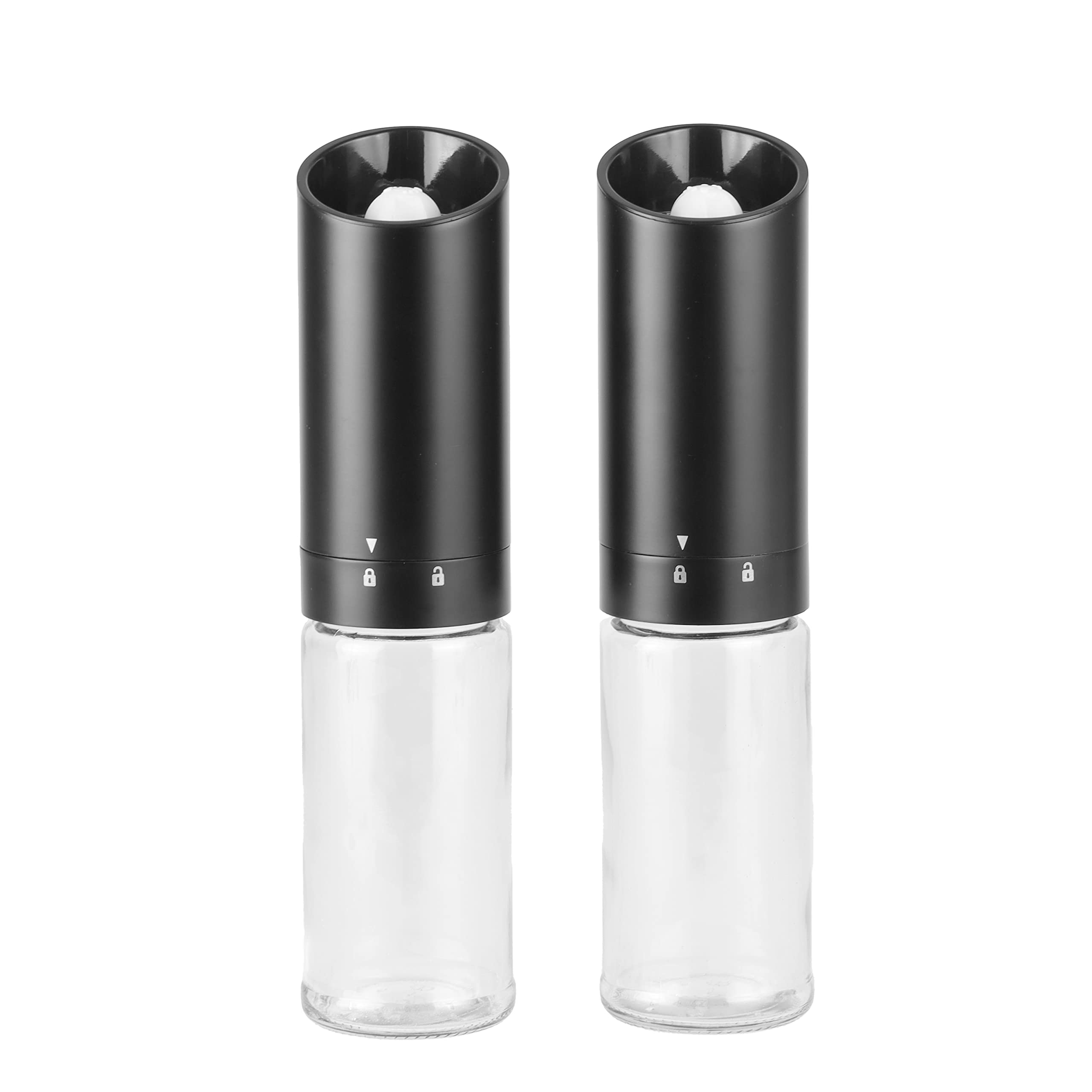 

Pearl Metal Electric Mill Salt Pepper Rock Salt Adjustable Roughness Battery Operated Set of 2 Black [BLKP] AZ-5169 чёрный