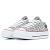 Chuck Taylor All Star Chiara Ferragni x Chuck Taylor All Star Wmns Converse Lift Ox 'Silver Red' Women's 563833C