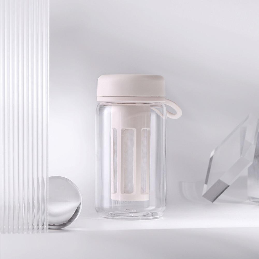 450/600ml Travel Tumbler PC Iced Coffee Infuser Portable Filter Cup