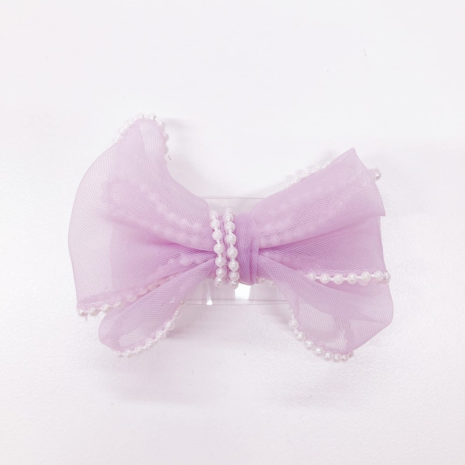 Метеор APAC миниатюрная заколка-бант Жемчужная Фиолетовая Размер: приблизительно. W8 D2 H8 Q4289