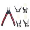 High Strength Steel Pliers Hand Tool Wire Stripper Set For Electricians And Handymen Tasks Featuring Quick Change Heads