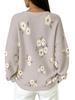 Fashion gradient striped waffle button hoodie