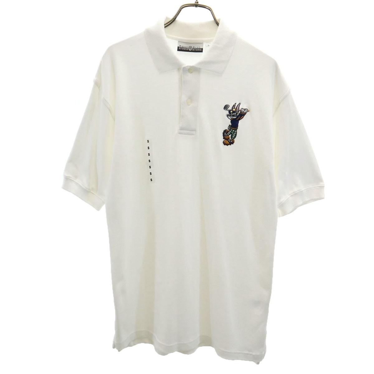 

Warner Bros. Studio Store Bugs Bunny Embroidery Short sleeve Polo shirt S Men s Used