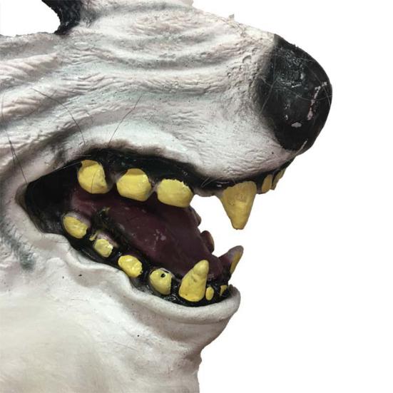 Halloween Horror Savage Wolf Head Mask Masquerade Fluffy Headgear Decoration