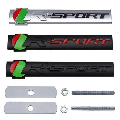 3D Metal R SPORT Logo Front Grill Emblem Badge Decals for R-Sport XJ XE XF F-TYPE F-PACE E-TYPE Car Styling Accessories