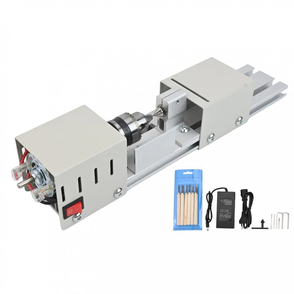 Small Scale Wood Lathe for Bead Production Turning Polishing Milling 4000rpm