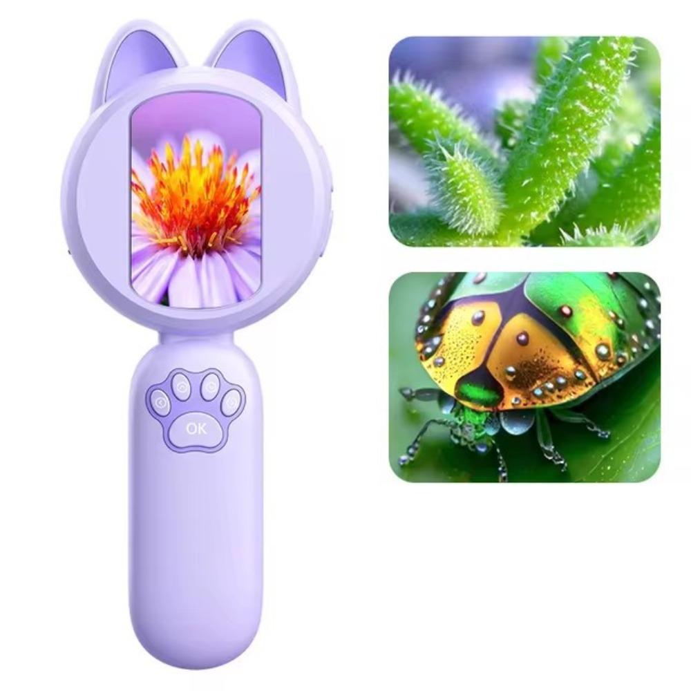 LED Lights Digital Microscope 100X Magnification Coin Magnifier  Educational Science