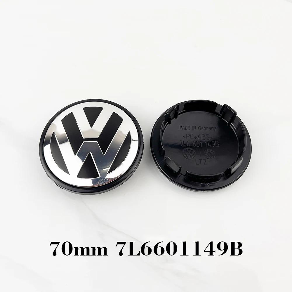 Für Volkswagen 4 Stück 56/65/70/76mm Auto Radnabenkappe Nabenkappe VW Polo Golf Käfer Touran Caddy Tiguan Bora GTI R Passat