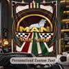 TapestryMAN Truck Custom Name Text Personalized Wall Hanging Tapestry Home Wall Decor