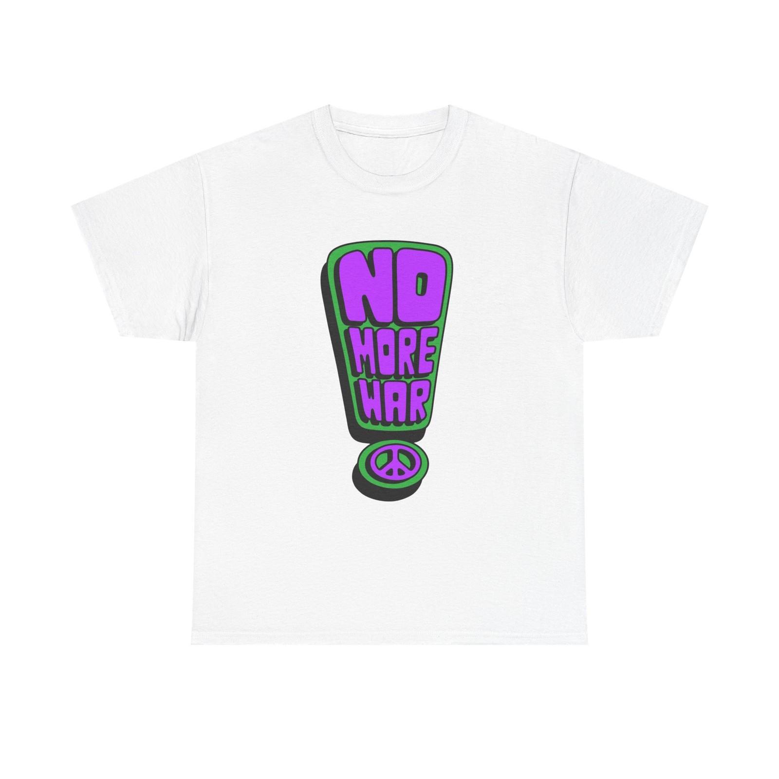 NO MORE WAR Vintage Graphic T-Shirt Unisex Heavy Cotton Tee S