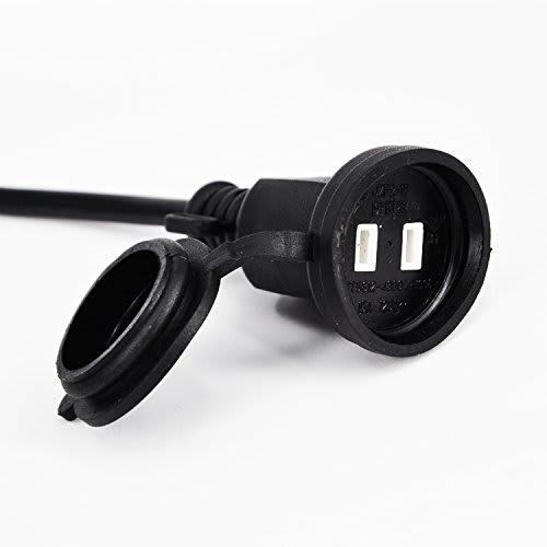 Limited Brand AKIRARI Extension Cord 3-Branch Rainproof Waterproof Power Cord for LED Illumination Outdoor PSE Certified Rainproof Cap Included (3M, B