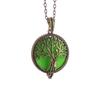 Aromatherapy Necklace Tree of Life Diffuser Jewelry Vintage Open Locket Pendant Essential Oil Perfume Aroma Diffuser Necklace