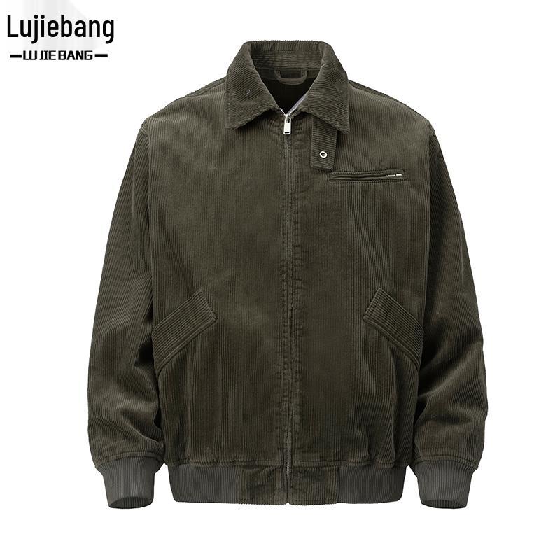 Herren Cord Harrington Jacke mit Kragen - Herbst/Winter 2025 Neuankunft