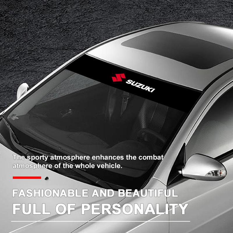 1Pcs Car Windshield Sticker Fashion Sport Decals Decoration Sticker For Suzuki Jimny GW250 Samurai Vitara Swift Baleno SX4 Ignis Alto Splash Swace
