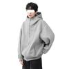 American hooded jacket heavy sweater men's spring and autumn new fat plus size cardigan versatile high street couple hoodie