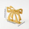 Bow Napkin Holder Metal Dispenser Centerpiece Tissue Paper for Living