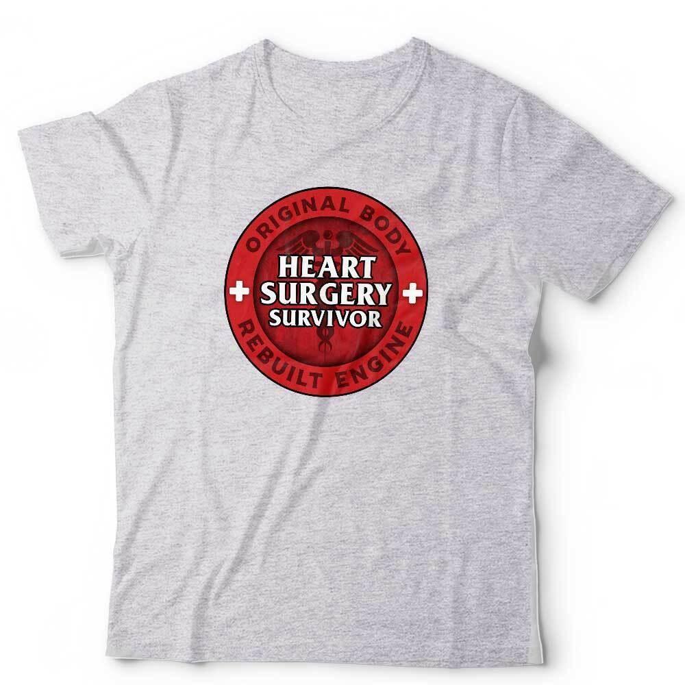 Heart Surgery TShirt Survivor Unisex Bypass Operation Open Heart Attack Funny