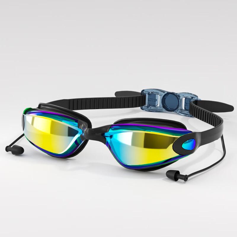 Junwen HD Waterproof Anti-Fog Electroplated Swimming Goggles