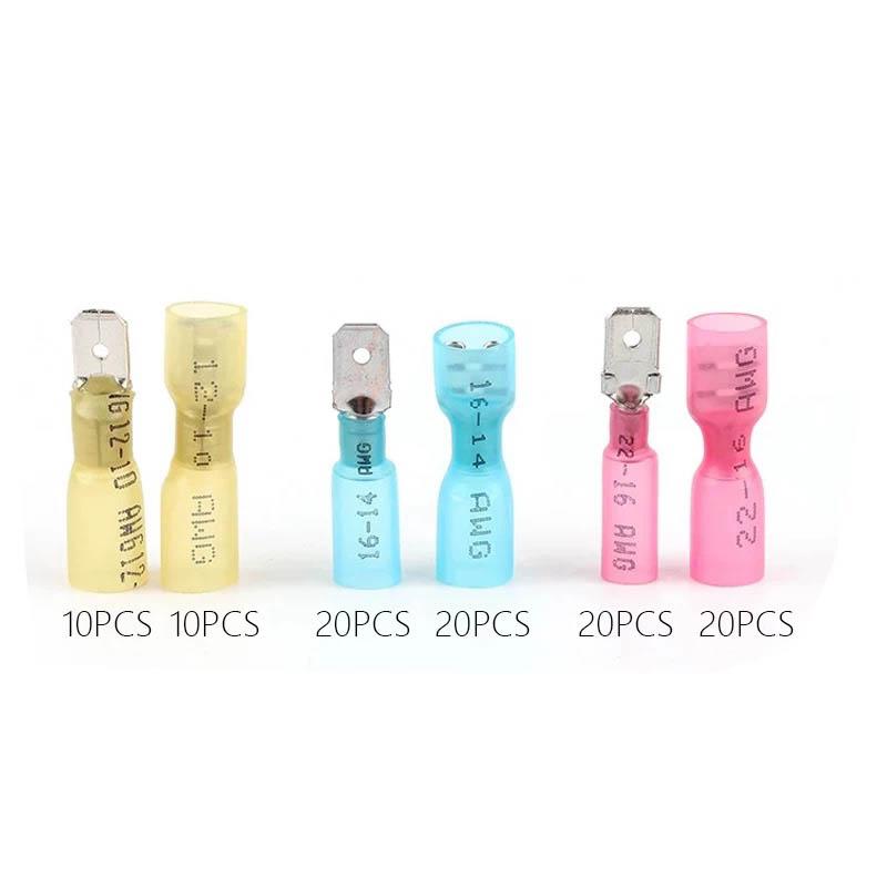 

Heat shrink waterproof plug-in spring plug terminal block, male and female docking, quick plug-in wire connector, insulation joi