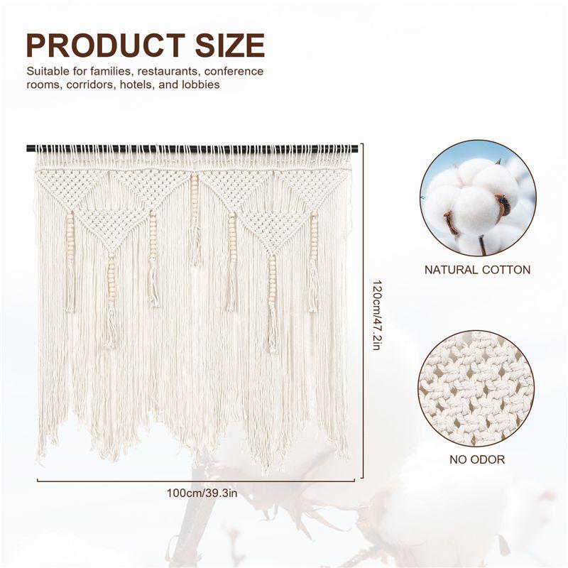 Good-Macrame Wall Hanging Handwoven Bohemian Cotton Rope Boho Tapestry Home Decor