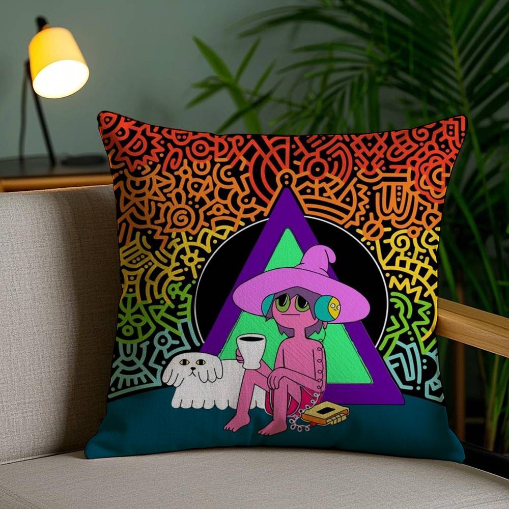 The M-Midnight Gosple Pillow Case Anti-dustmite Invisible zipper Sofa Bed