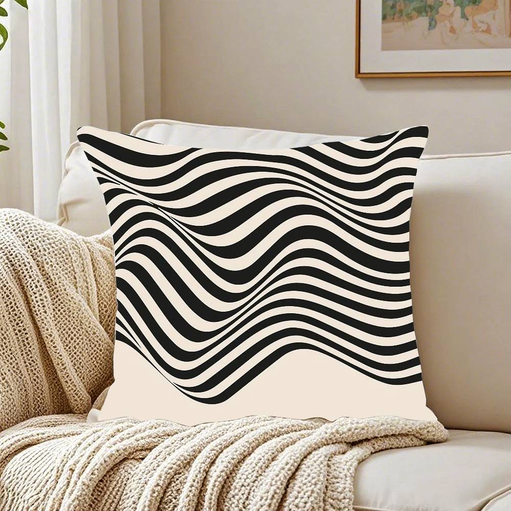 Home Decor Abstract Geometric Pattern Throw Pillow Covers Pattern Cushion Cover Suitable For Sofa Bedroom Car Pillow Cover