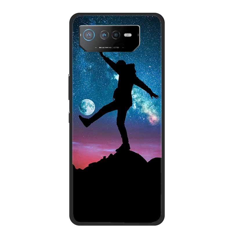 Phone Case For Asus ROG Phone 6D Ultimate Back Cover Case Black TPU Silicone Soft Coque For Asus ROG Phone 6 Pro Case Phone6 Pro