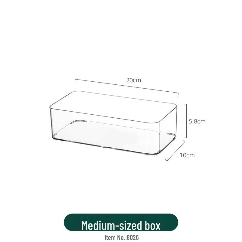 Clear Acrylic Jewelry and Cosmetics Storage Box with Lid